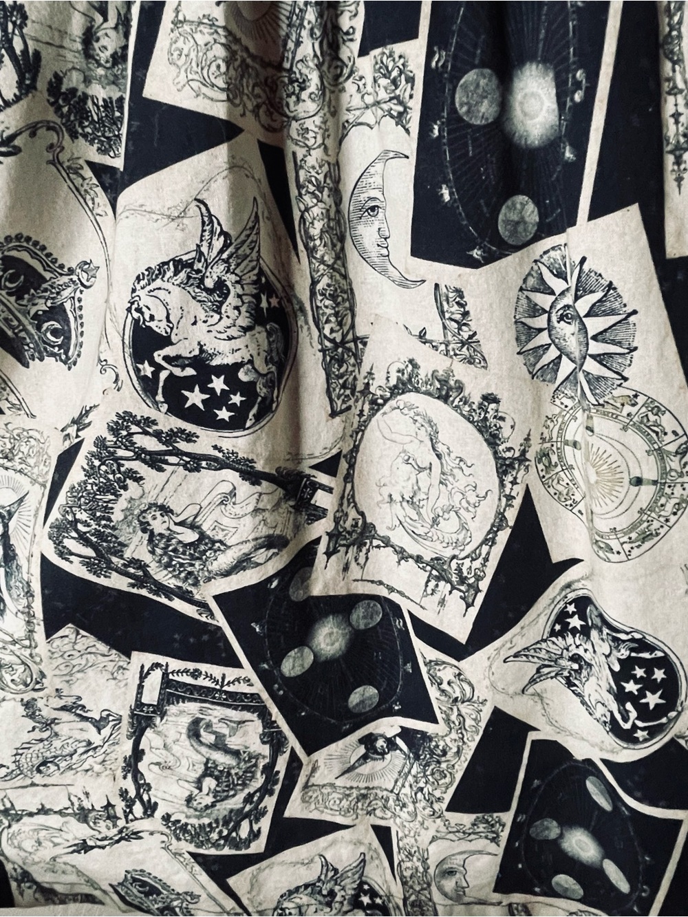 ModCloth Whimsy Without End A-Line Dress in Tarot Card Print EUC Size XL - Picture 9 of 12